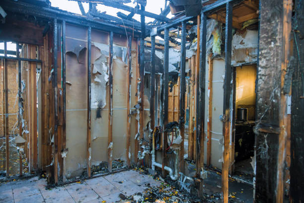Professional Emergency Fire Cleanup technician working in Burke Centre, VA